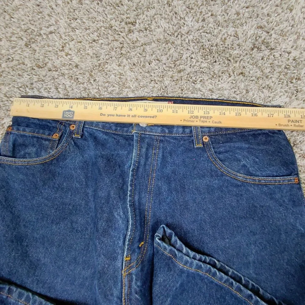 Vintage Levis 517 Bootcut Jeans Mens 36x32 Blue Dark Wash Denim Y2K Boot Cut